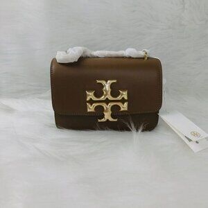 Brand New Tory Burch Small Eleanor Bag In Brown